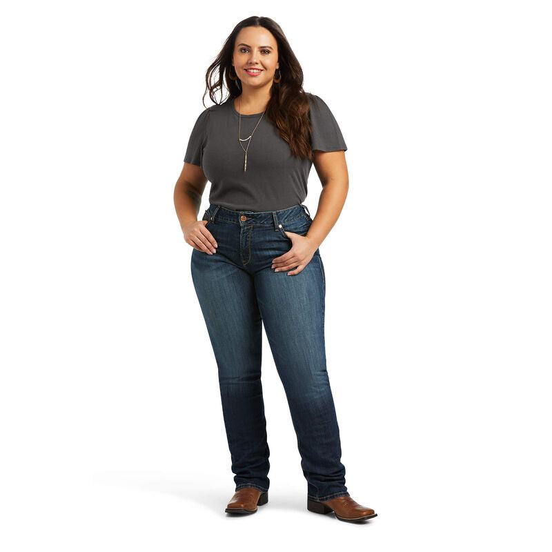 R.E.A.L. Perfect Rise Analise Stackable Straight Leg Jeans