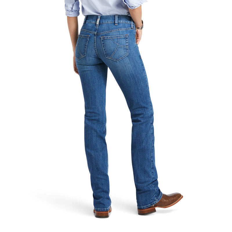R.E.A.L. Mid Rise Arrow Fit Catherine Straight Jeans - Maine