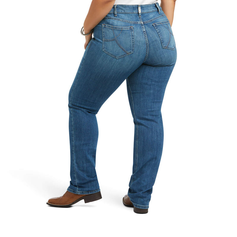 R.E.A.L. Mid Rise Arrow Fit Catherine Straight Jeans - Maine
