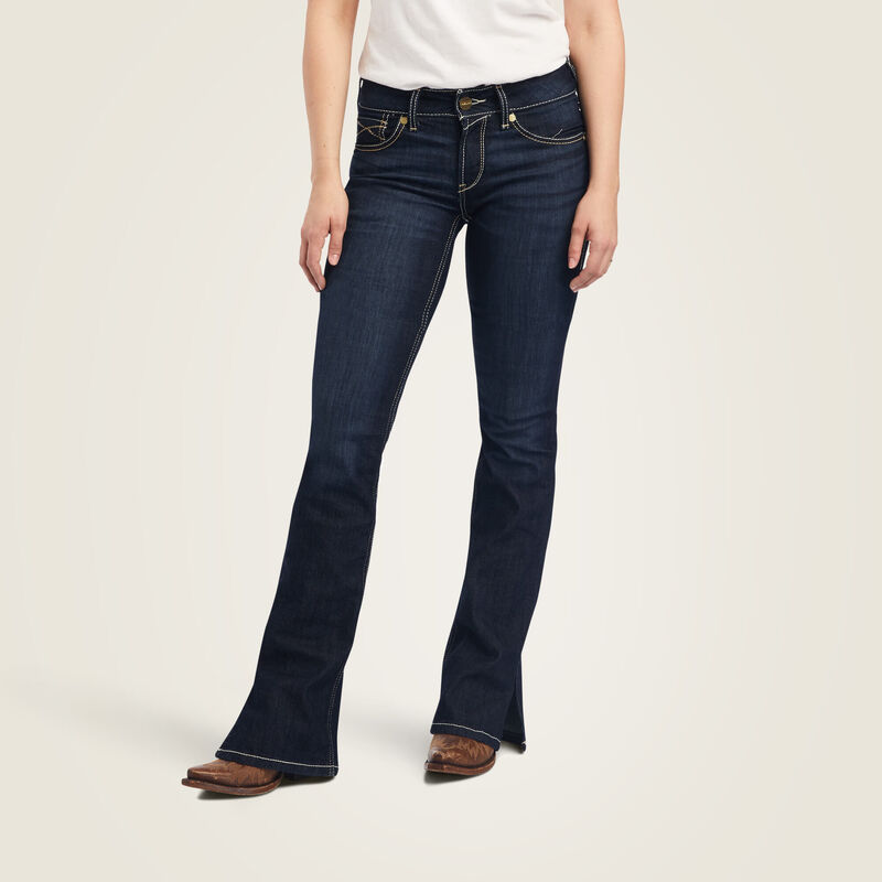 R.E.A.L. Perfect Rise Arrow Danna Boot Cut Jeans - Nashville