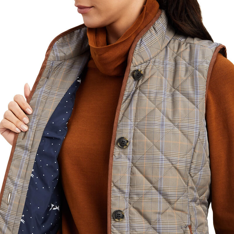 Woodside 2.0 Quilted Gilet - Glen Plaid