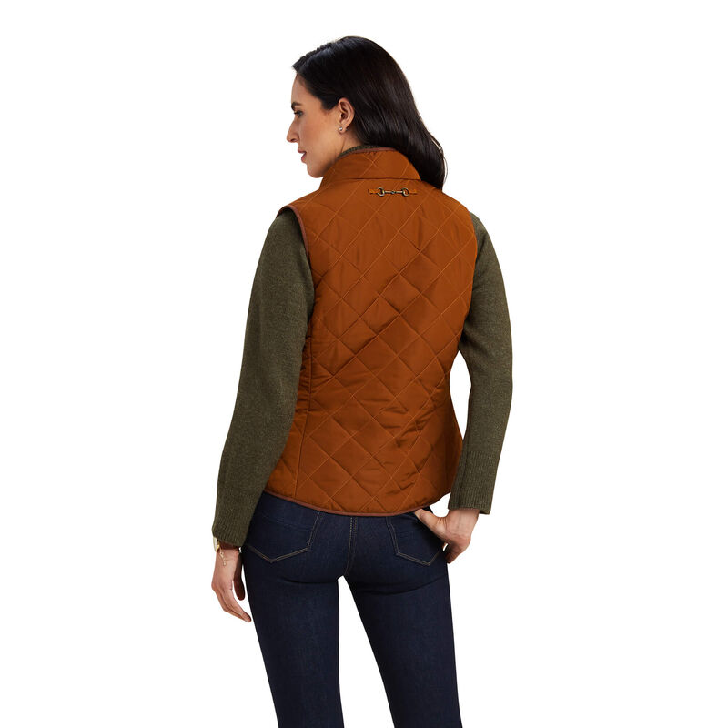 Woodside 2.0 Quilted Gilet - Chestnut