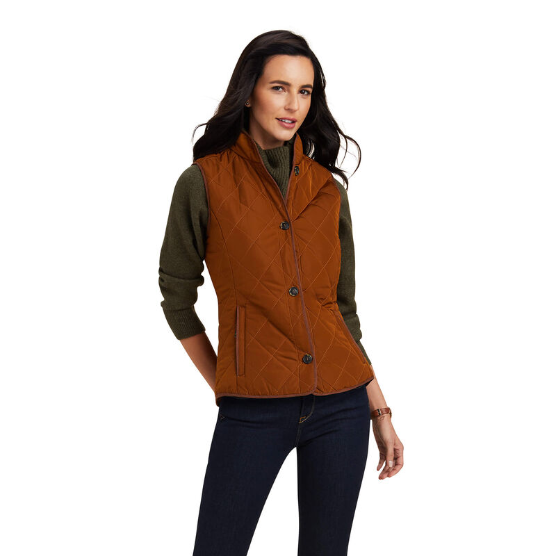 Woodside 2.0 Quilted Gilet - Chestnut