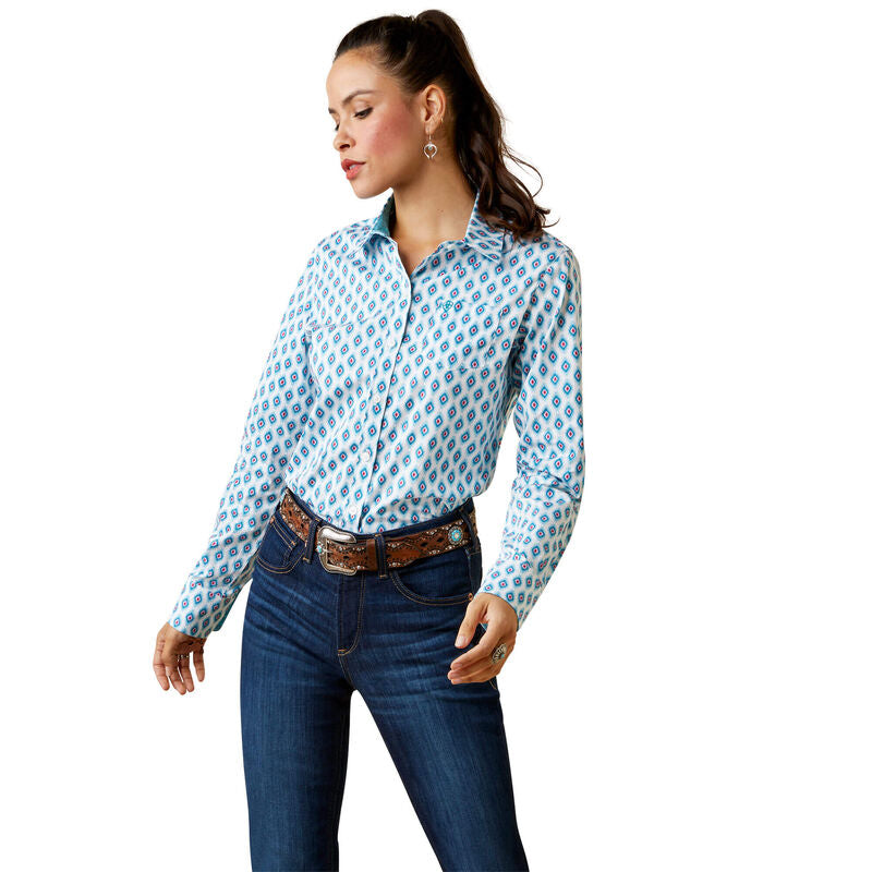 Wrinkle Resist Kirby Stretch Shirt - Day Dreamer