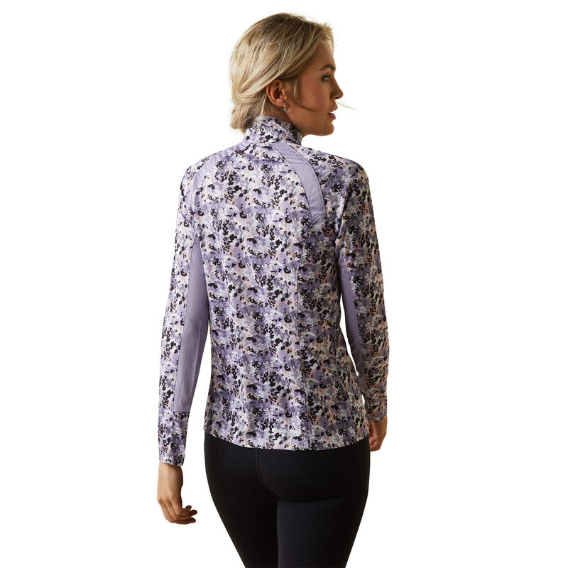 Sunstopper 2.0 1/4 Zip Baselayer - Grey Camo Floral