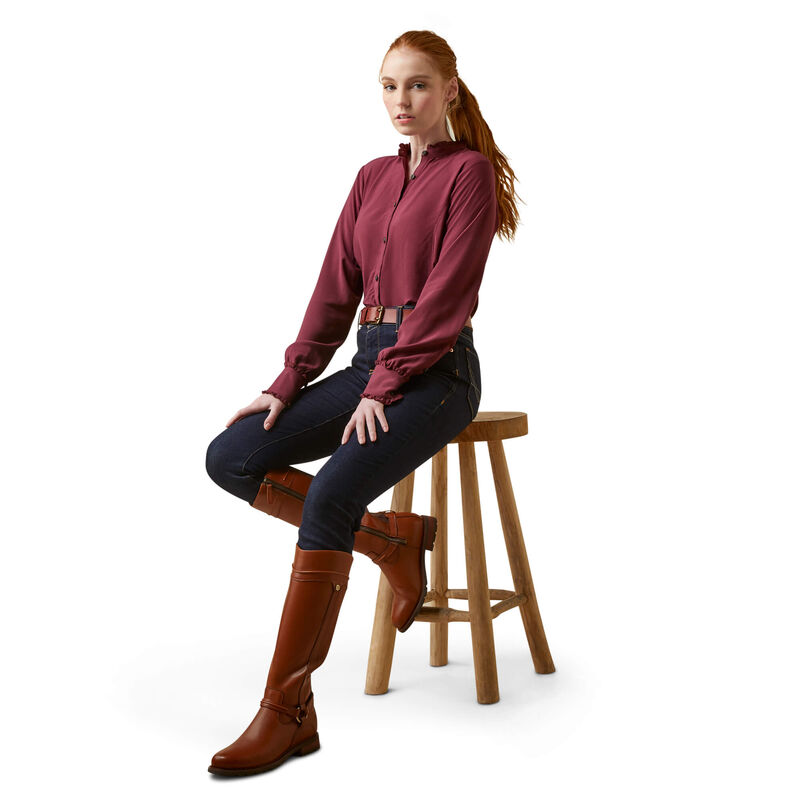 Clarion Blouse - Tawny Port