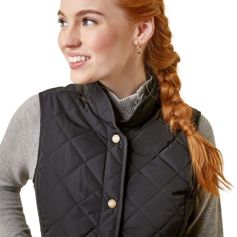 Woodside Quilted Gilet - Black