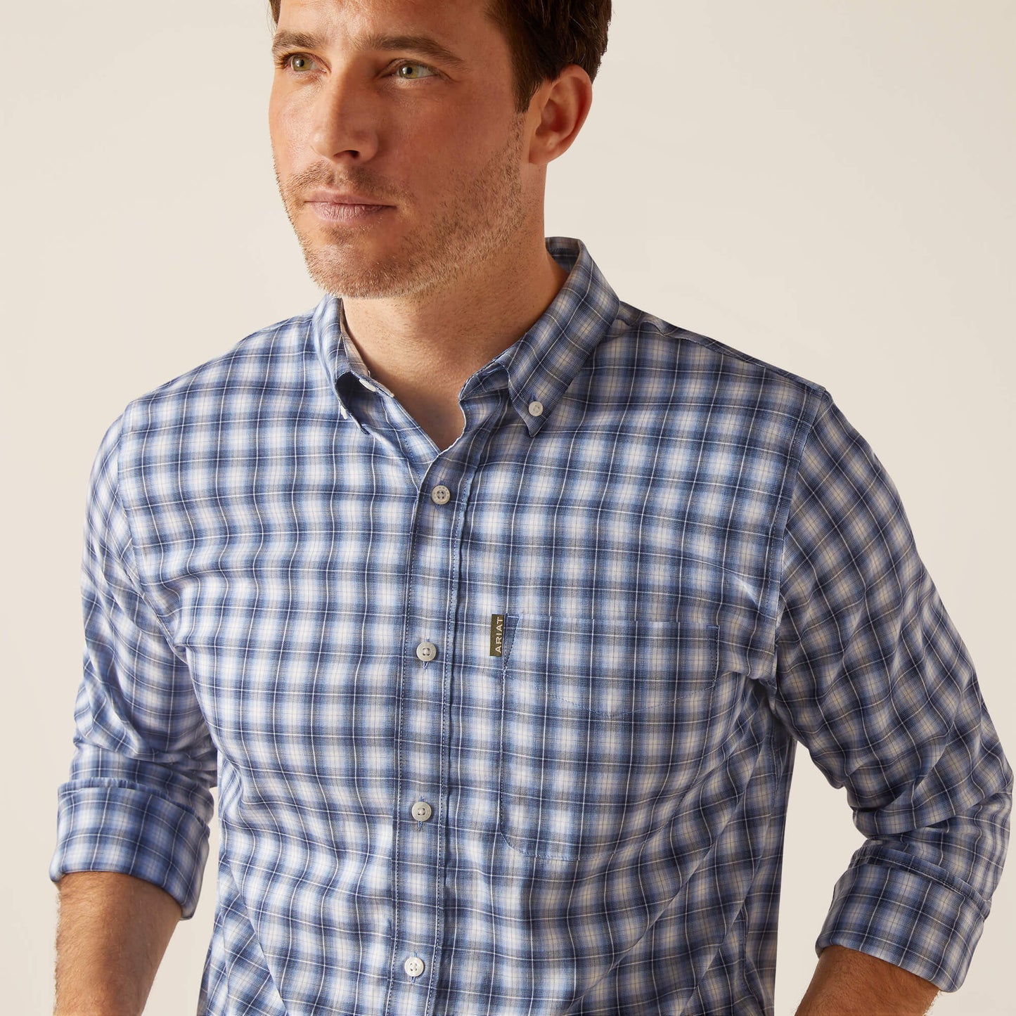 Men's Napa Shirt - Ice Blue Plaid