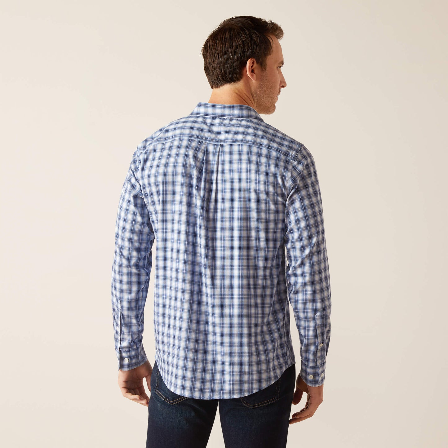 Men's Napa Shirt - Ice Blue Plaid