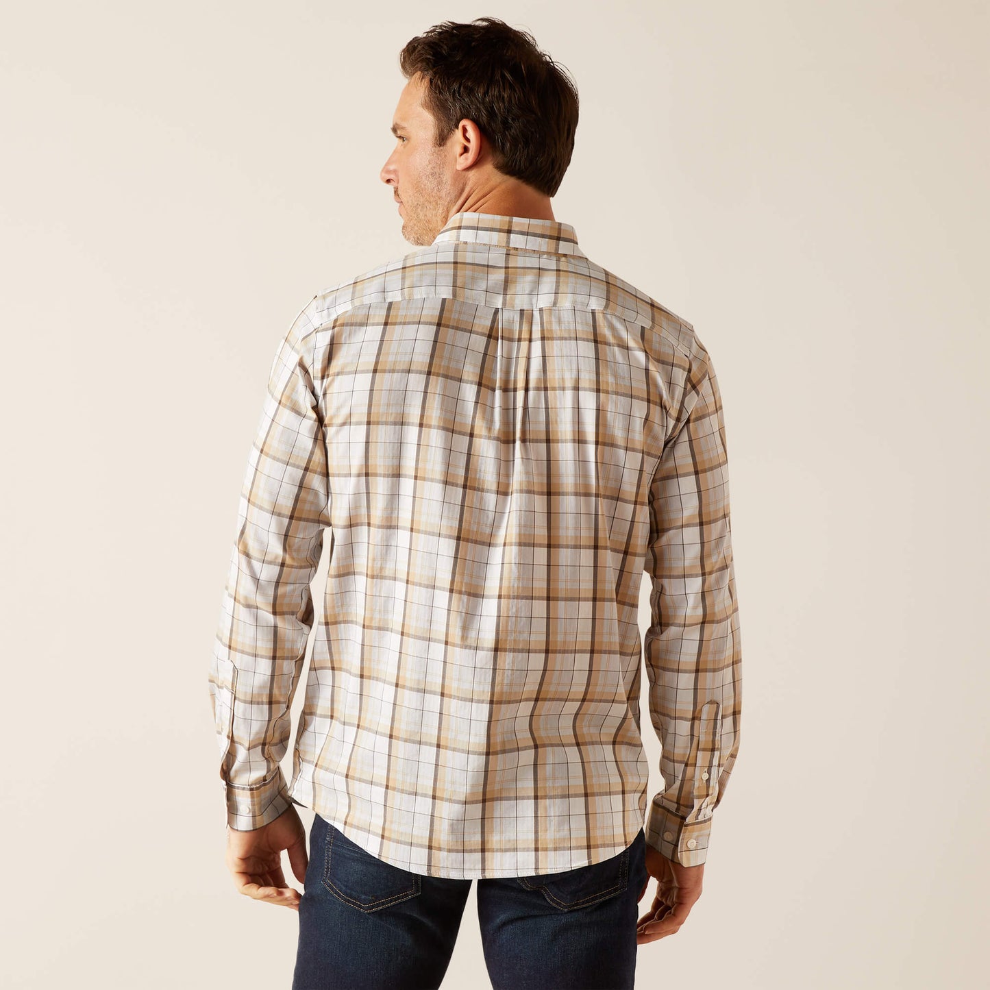 Men's Napa Shirt - Tan Check