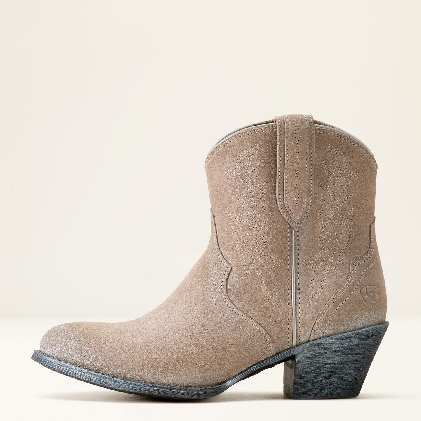 Harlan Western Boot - Granite Grey Suede