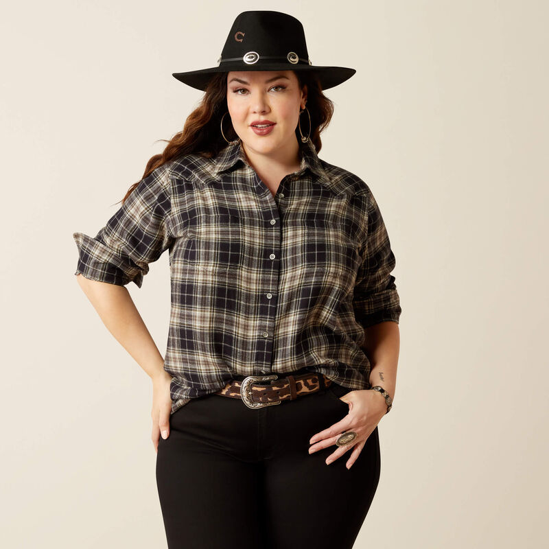 Billie Jean Western Shirt - Cheyenne Plaid