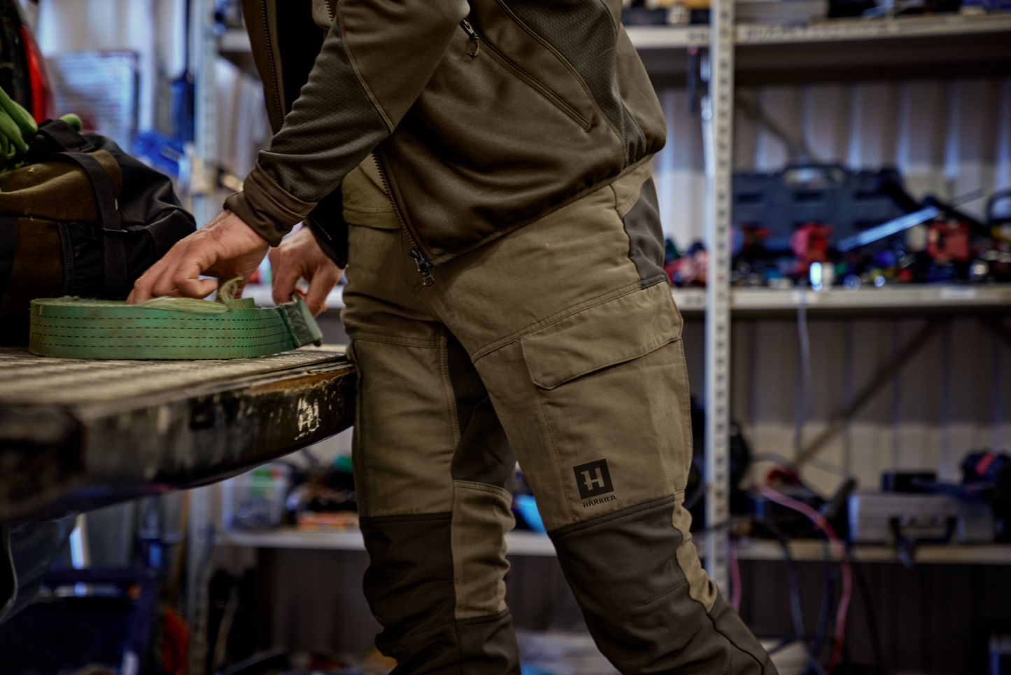 Scandinavian Trousers - Dark Olive/Willow Green