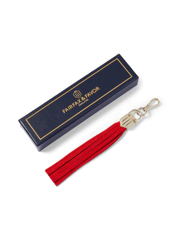 Finsbury Tassel - Red Suede