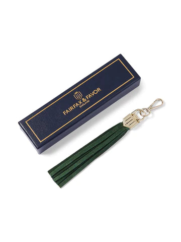 Finsbury Tassel - Forest Green Suede