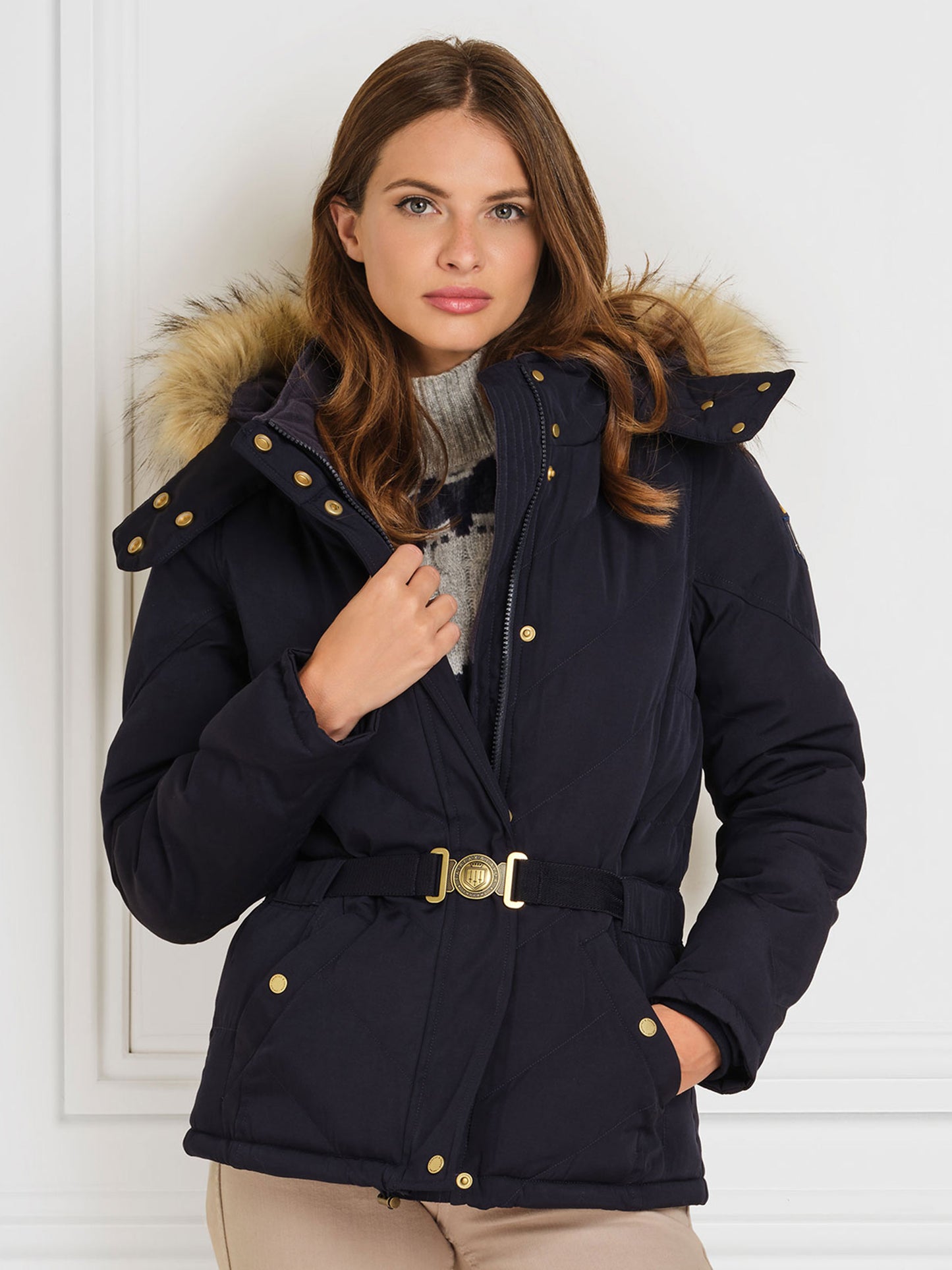 Charlotte Padded Jacket - Navy
