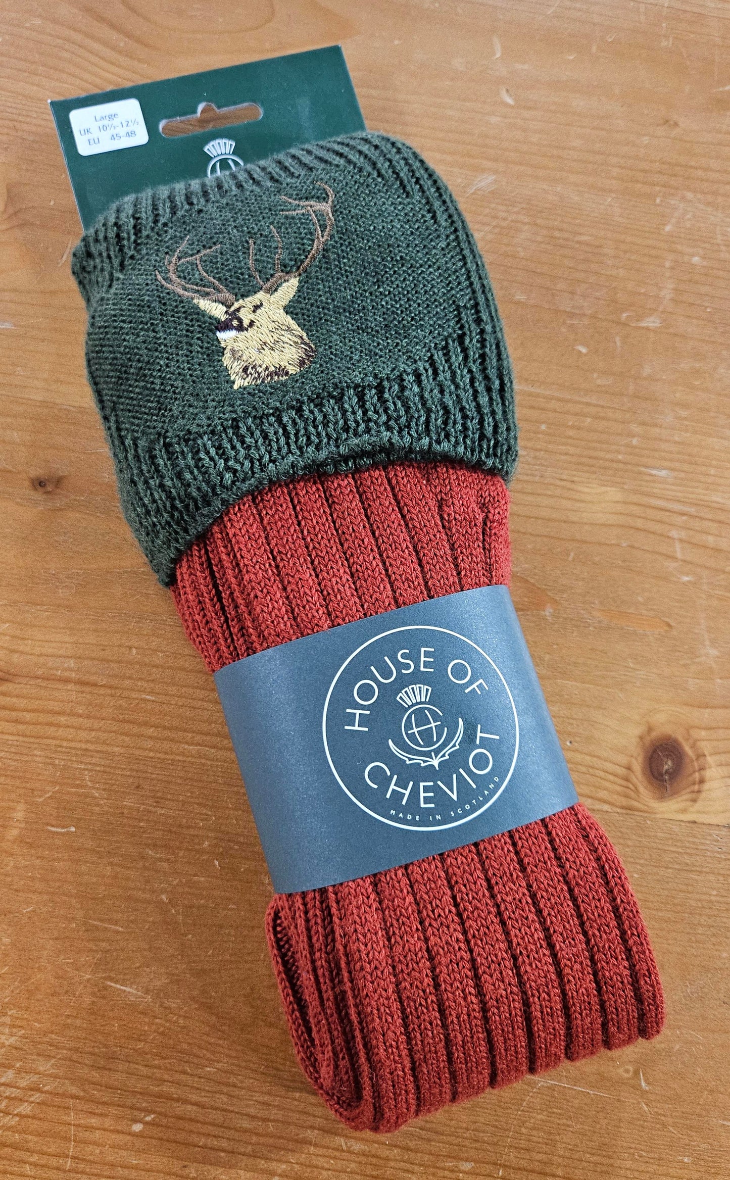 Lomond Socks - Chestnut & Spruce - Stag