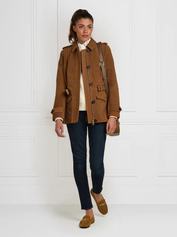 The Frances Jacket - Tan Suede