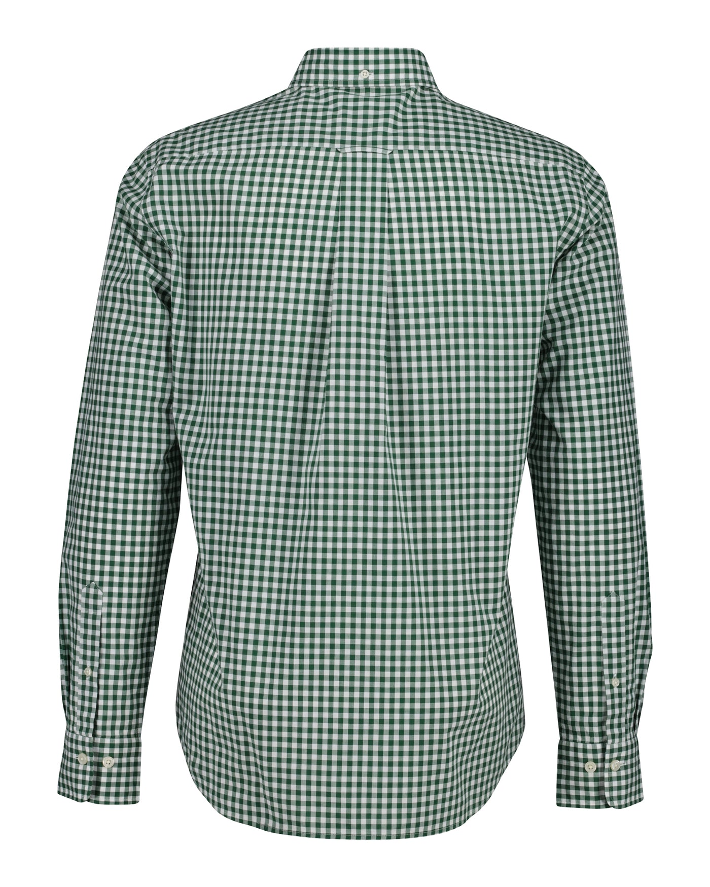 Regular Fit Gingham Poplin Shirt - Forest Green