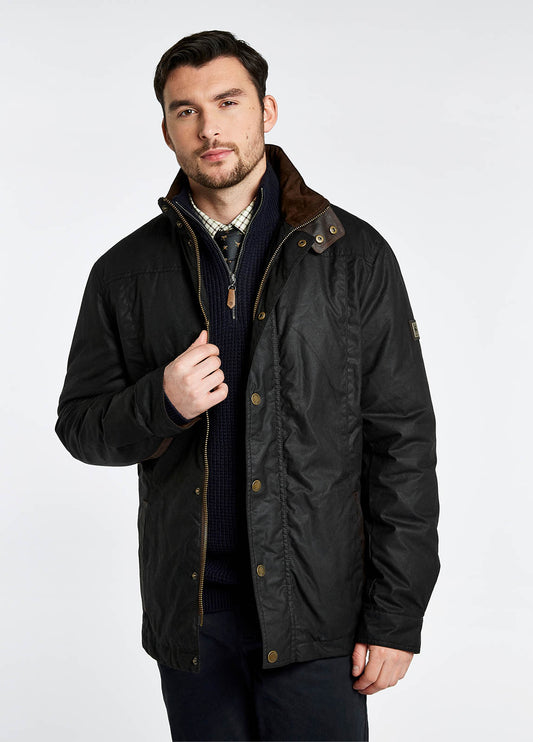 Carrickfergus Waxed Jacket - Black