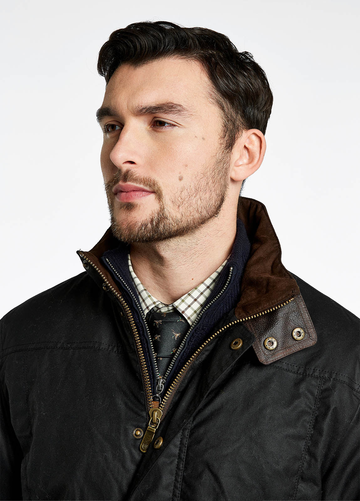 Carrickfergus Waxed Jacket - Black