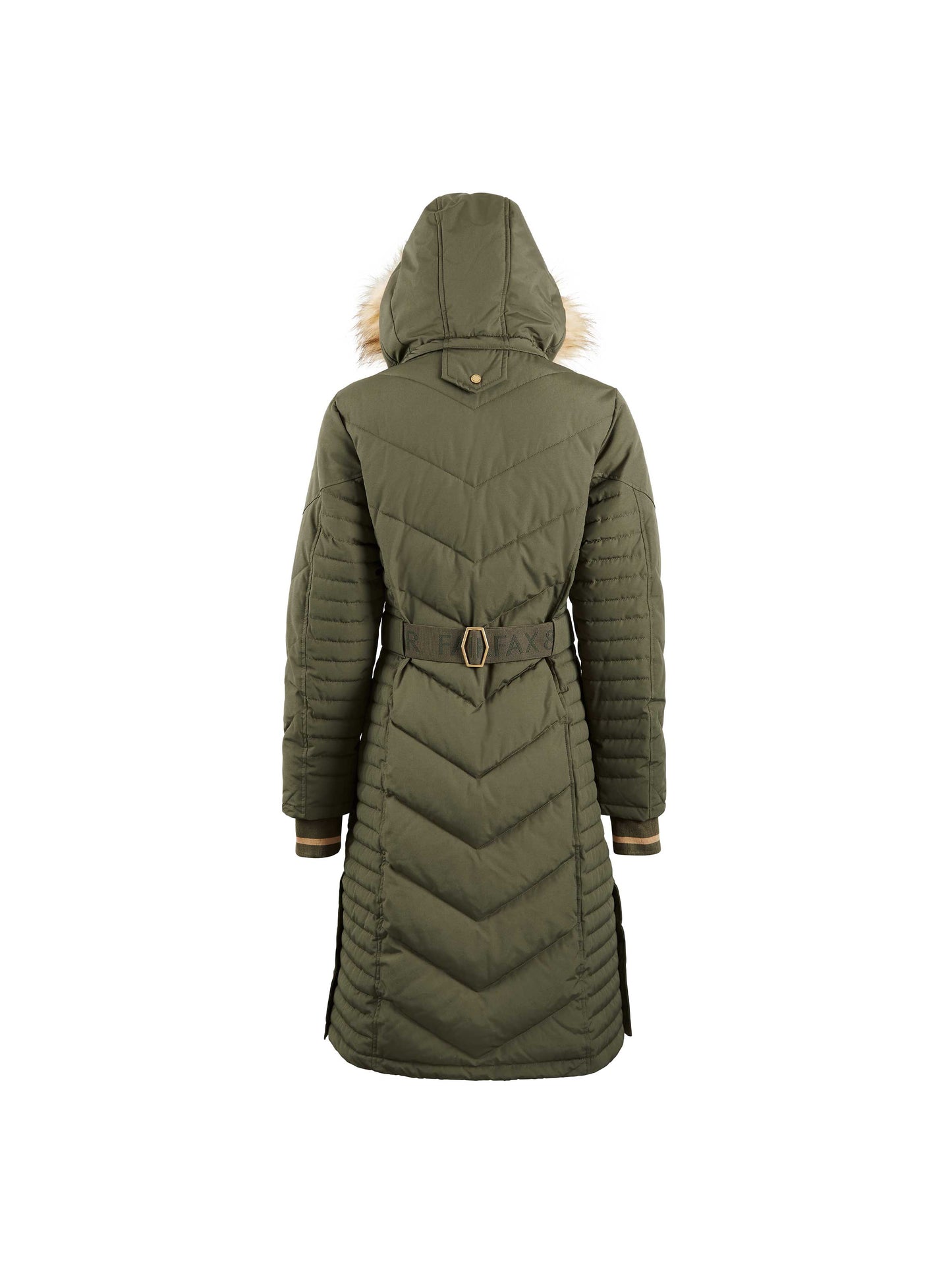 The Charlotte Padded Longline Coat - Khaki
