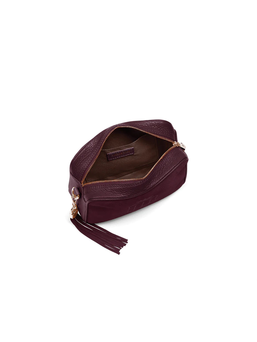 Finsbury Cross Body Bag - Plum Suede