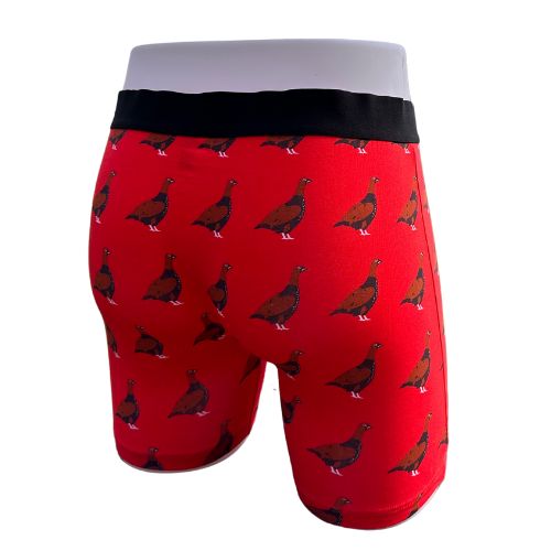 Red Standing Grouse Boxers