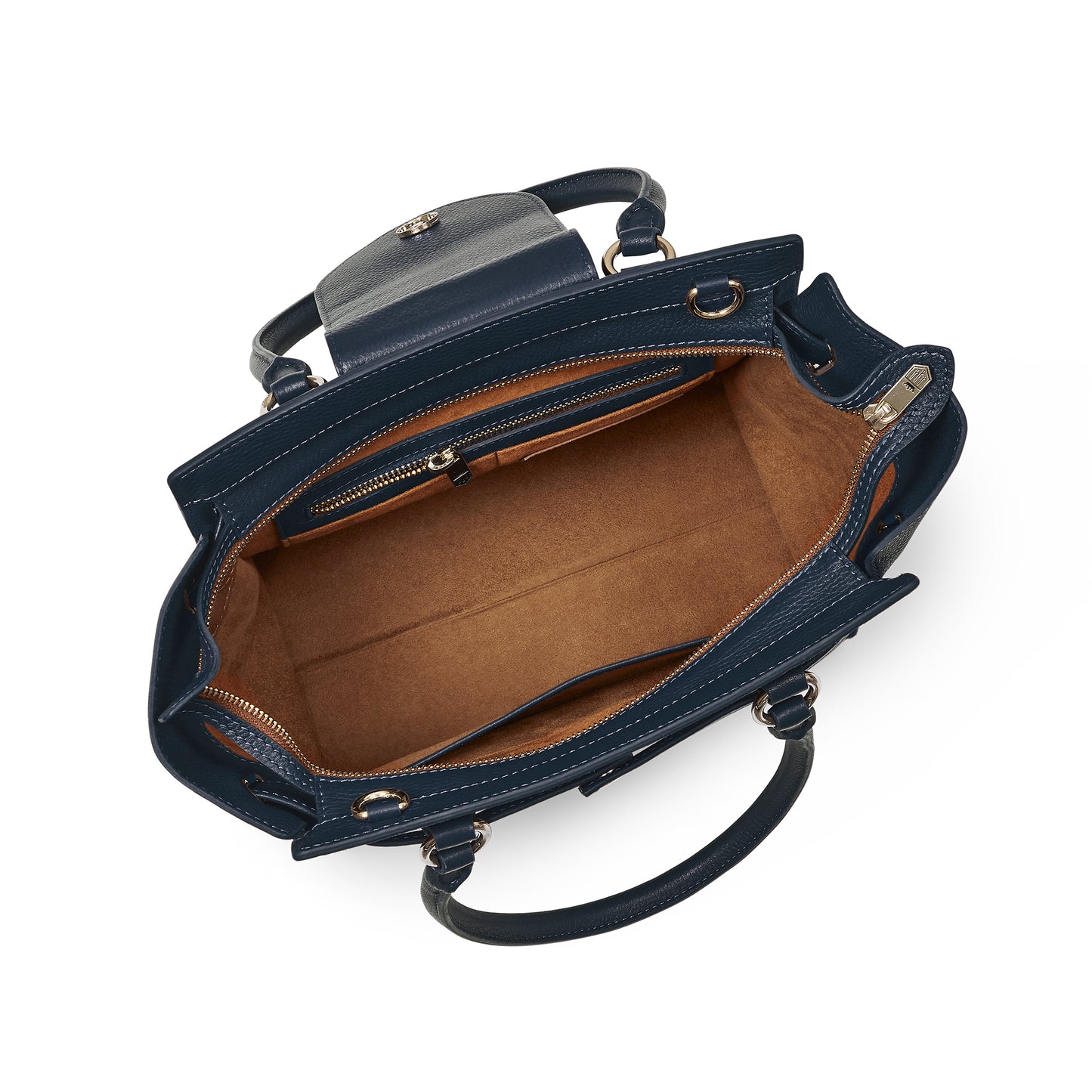 Windsor Tote Tan/Navy Suede