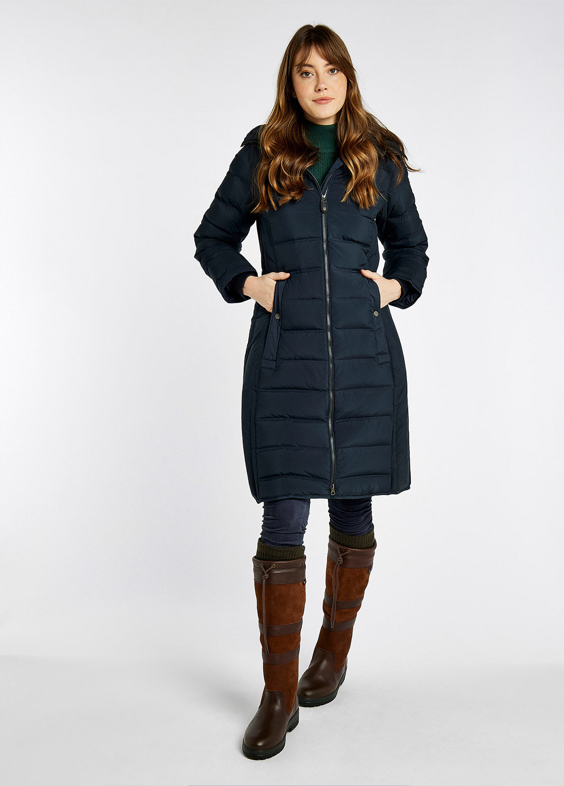 Meyers Long Length Coat - Navy