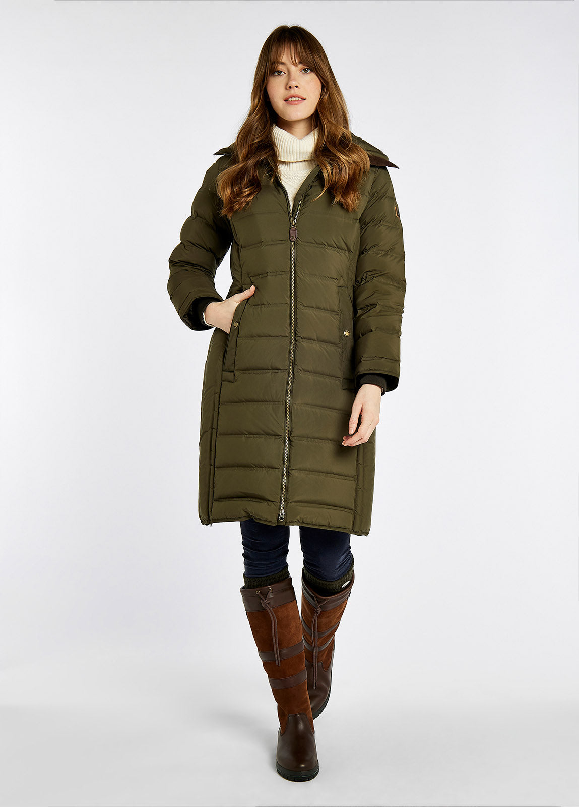 Meyers Long Length Coat - Olive