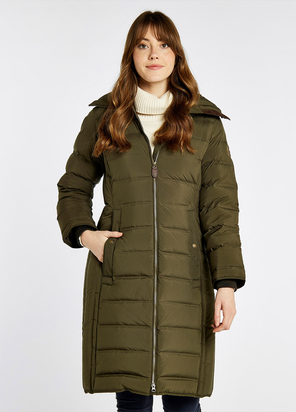 Meyers Long Length Coat - Olive
