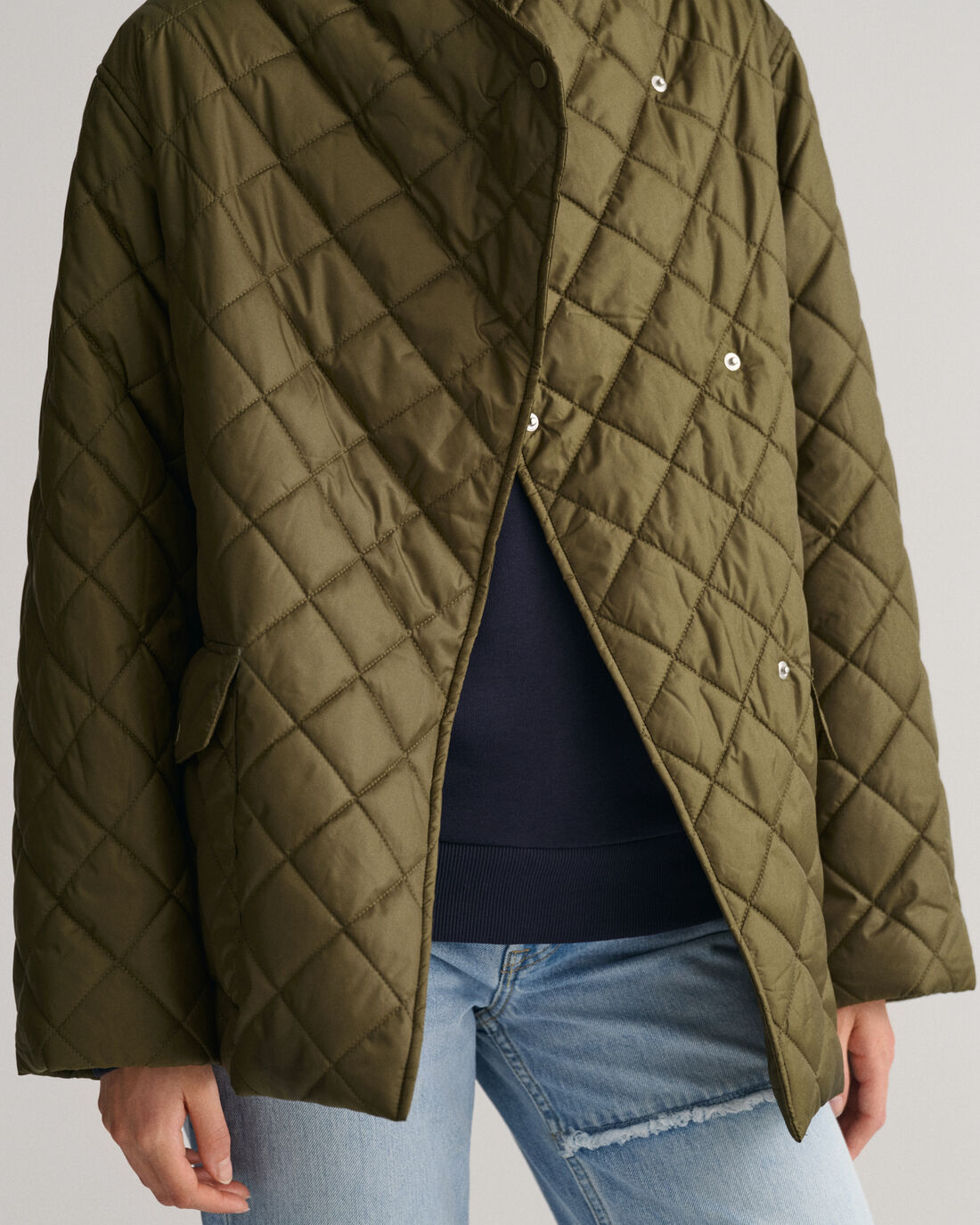 Quilted Jacket - Dark Cactus