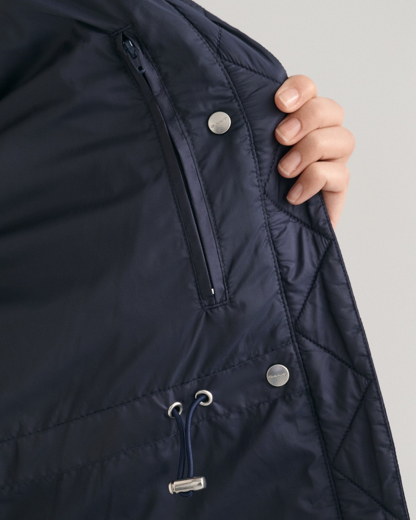 Light Down Coat - Evening Blue