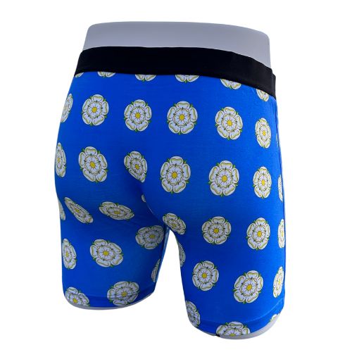 Blue Yorkshire Rose Boxers