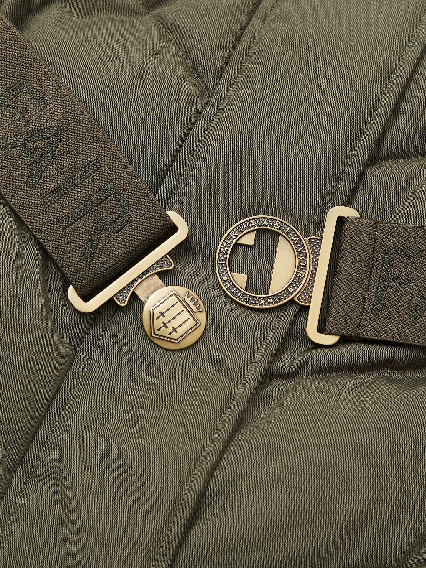 The Charlotte Padded Longline Coat - Khaki