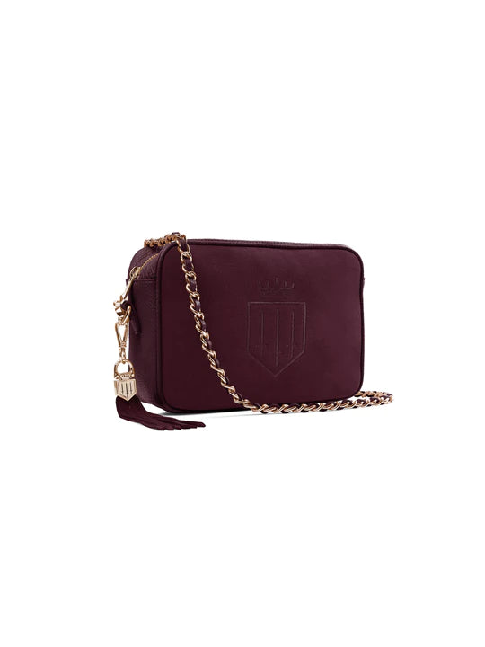 Finsbury Cross Body Bag - Plum Suede