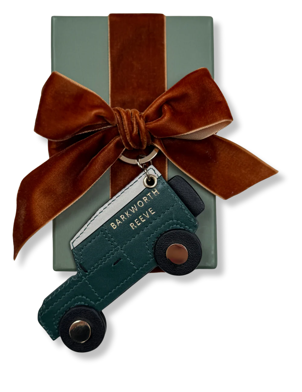 4X4 Keyring Green & Cream