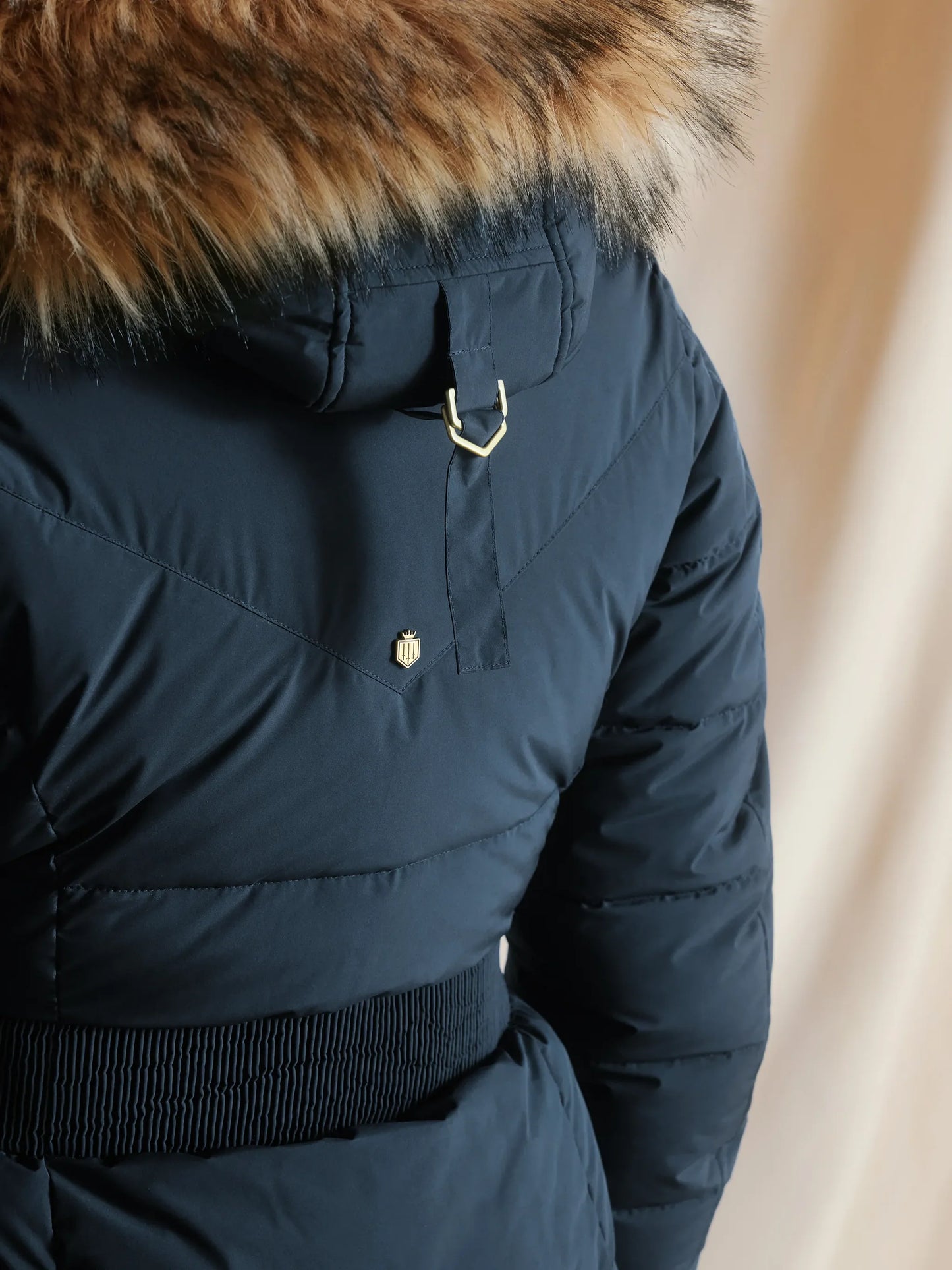 Lexi Padded Longline Coat - Navy