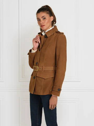 The Frances Jacket - Tan Suede