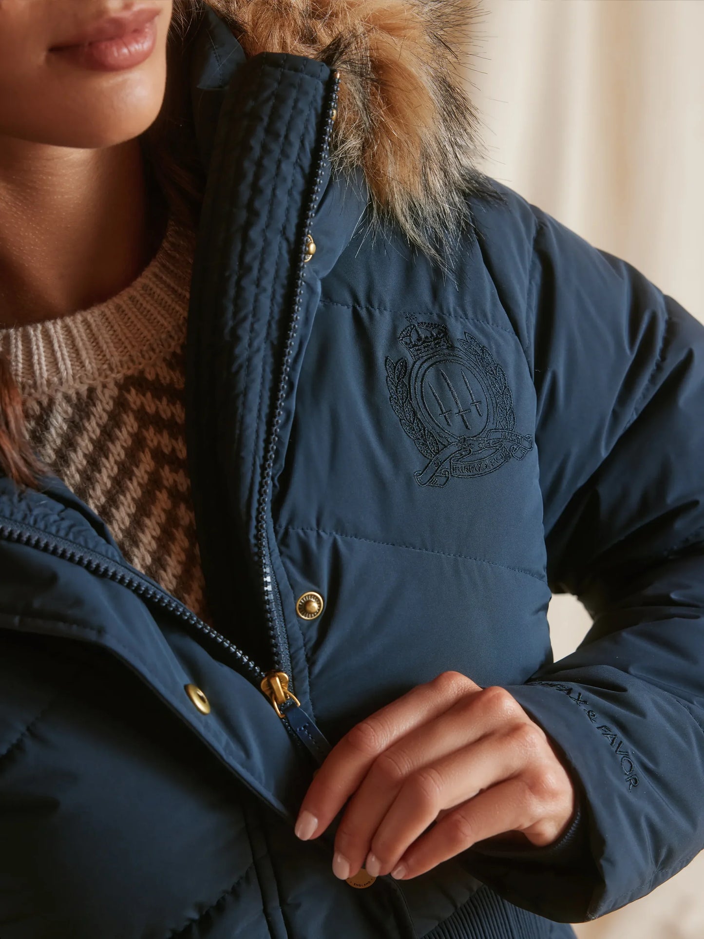 Lexi Padded Jacket - Navy