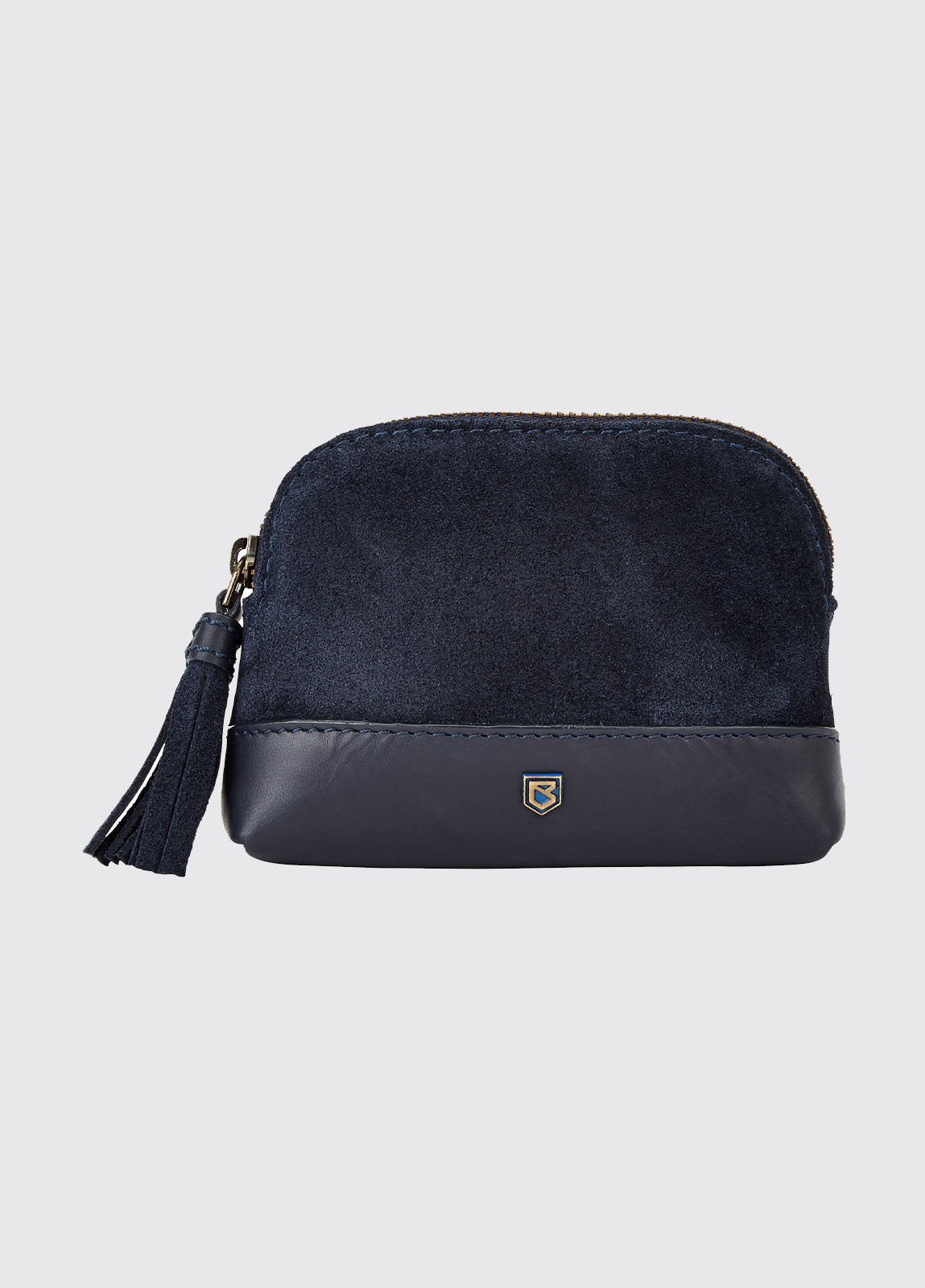 Richmond Suede Purse - French Navy