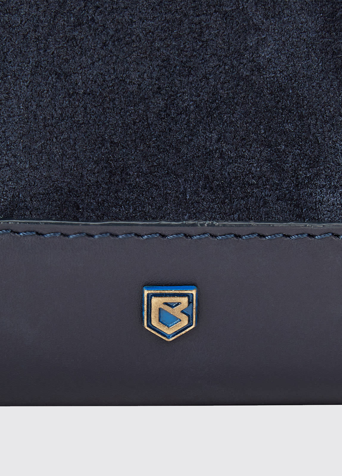 Richmond Suede Purse - French Navy