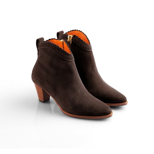 Regina Ankle Boot - Plum Suede