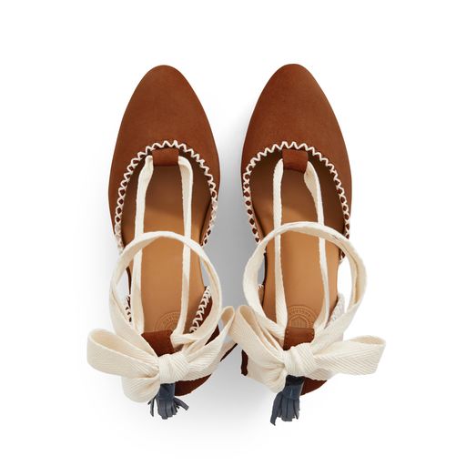 Portofino Wedge - Tan Suede
