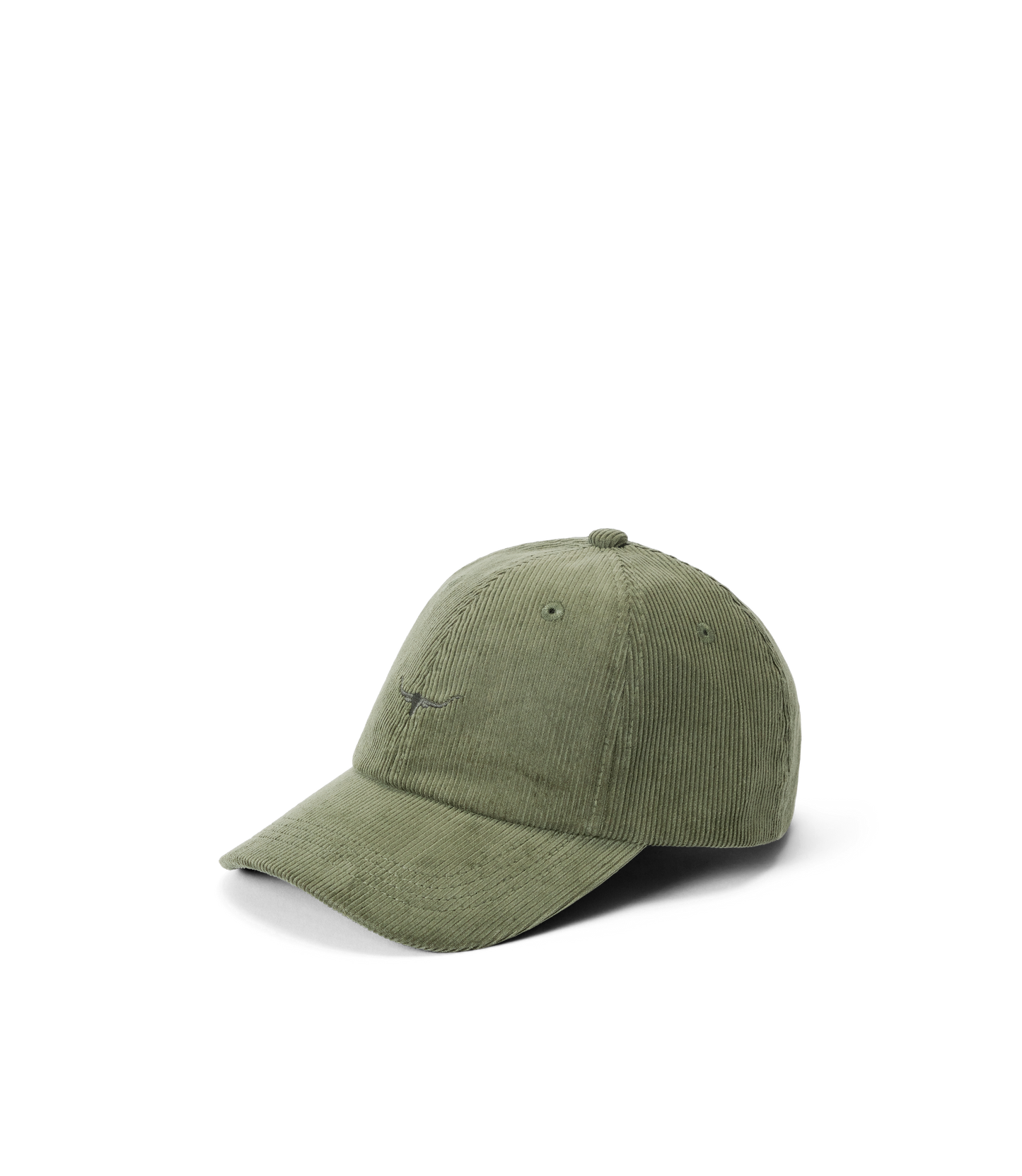 Mini Longhorn Cord Cap - Moss