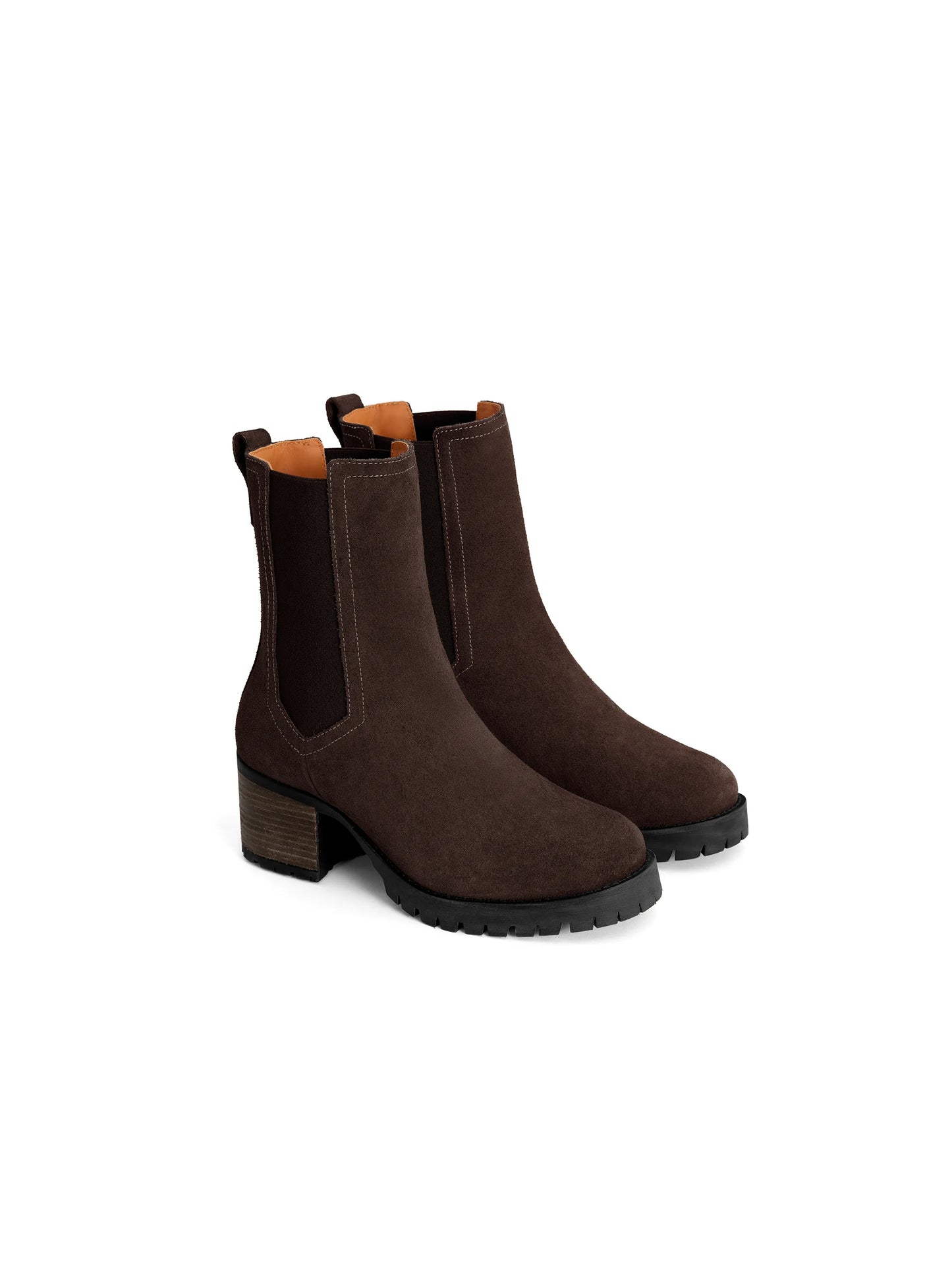 Heeled Boudica - Chocolate Suede