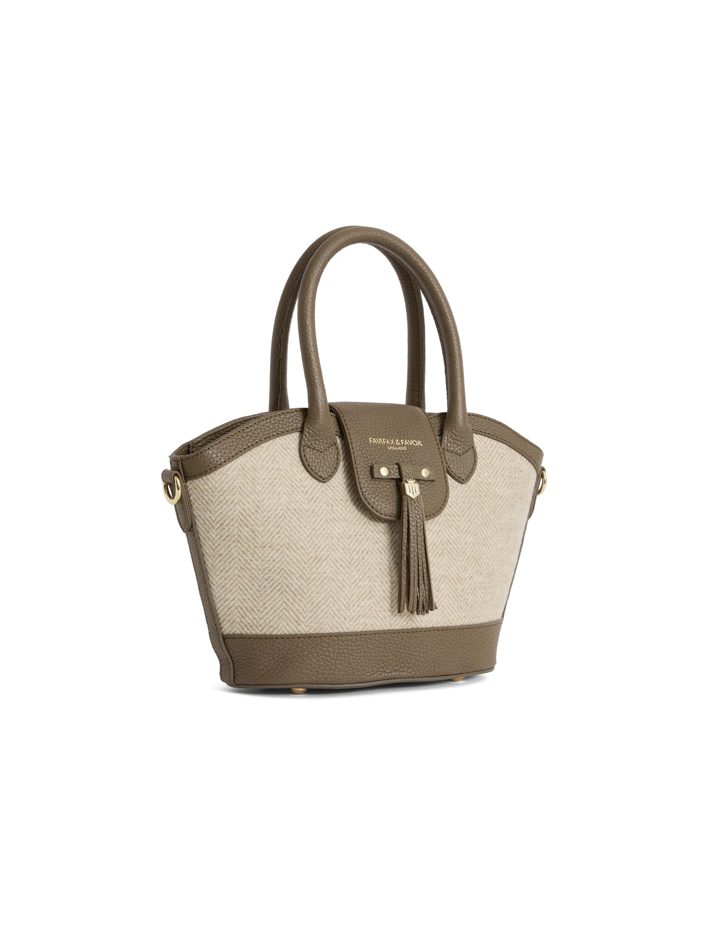 Mini Windsor Tote - Herringbone Fawn Leather