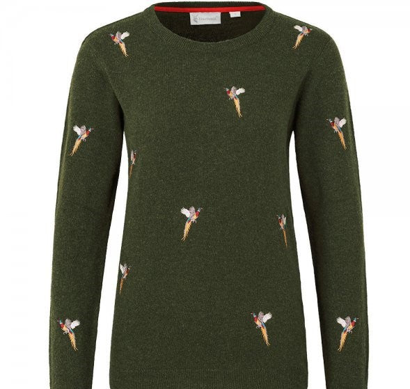 Amanda Pheasants Jumper - Olive