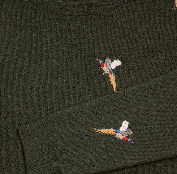 Amanda Pheasants Jumper - Olive